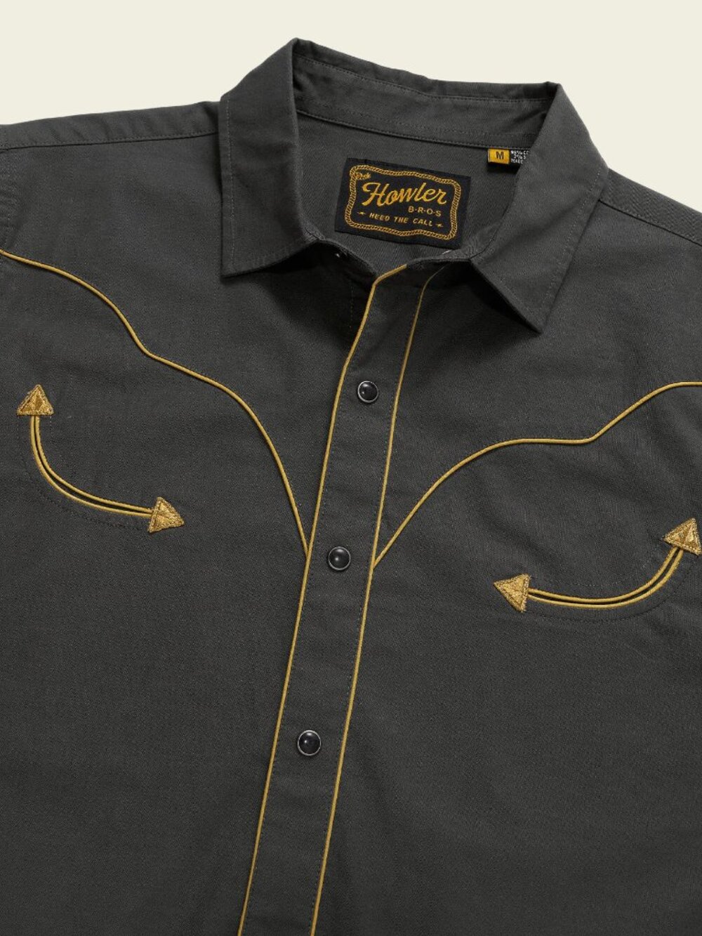 Howler Bros Broncbuster Snapshirt - Antique Black (L)